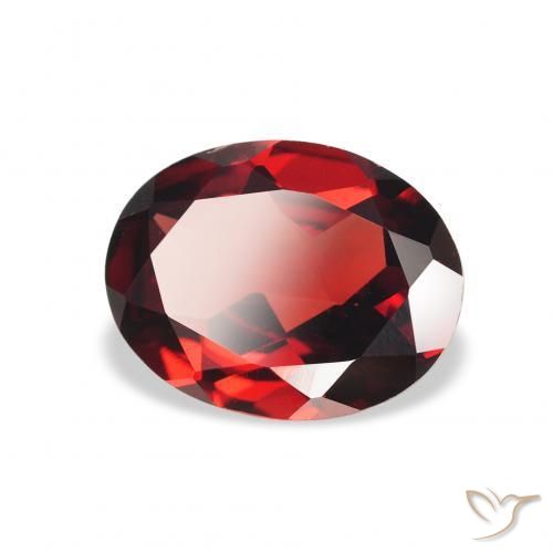 Grenat Almandin Rouge foncé naturelle ovale, 1.98 ct, VVS-VS