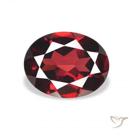 2.27ct Naturel Rouge foncé Grenat Almandin, ovale, VVS-VS