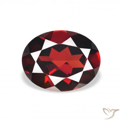 2.12ct Naturel Rouge foncé Grenat Almandin, ovale, VVS-VS