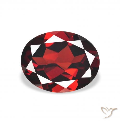 2.06ct Naturel Rouge foncé Grenat Almandin, ovale, VVS-VS