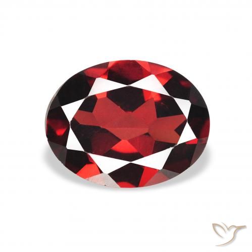 1.95ct Naturel Rouge foncé Grenat Almandin, ovale, VVS-VS