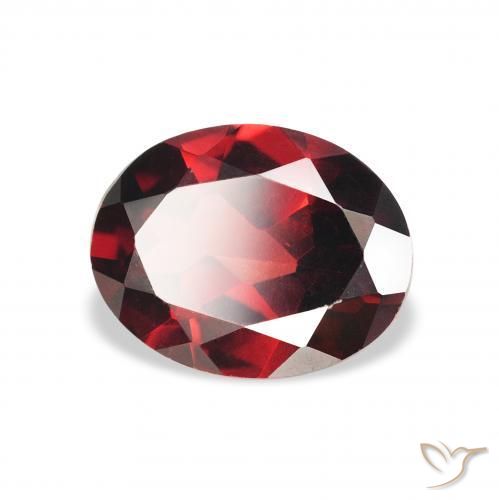 Grenat Almandin Rouge foncé naturelle ovale, 1.95 ct, VVS-VS