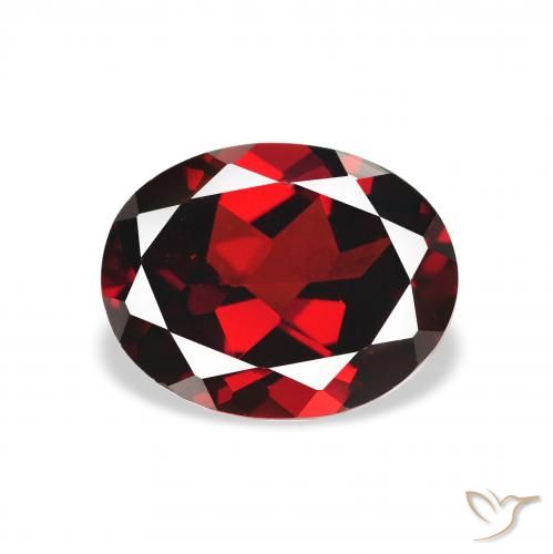 2.35ct Naturel Rouge sang profond Grenat Almandin, ovale, VVS-VS