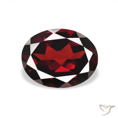 2.13ct Naturel Rouge foncé Grenat Almandin, ovale, VVS-VS