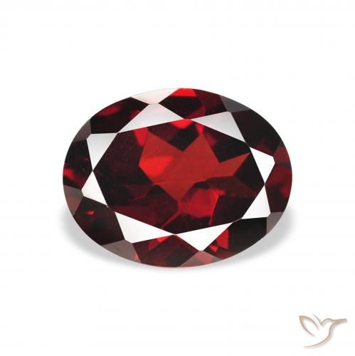 2.15ct Naturel Rouge foncé Grenat Almandin, ovale, VVS-VS