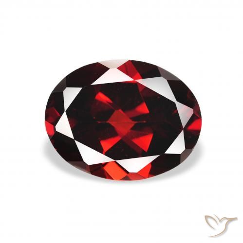 2.19ct Naturel Rouge foncé Grenat Almandin, ovale, VVS-VS