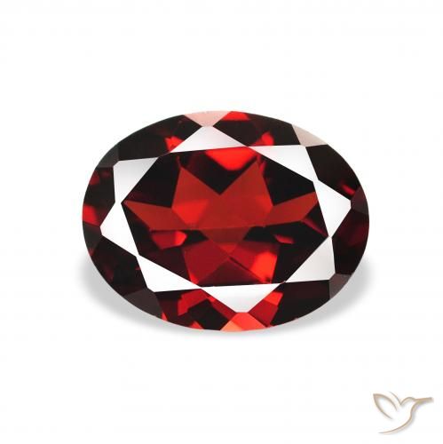 2.15ct Naturel Rouge foncé Grenat Almandin, ovale, VVS-VS