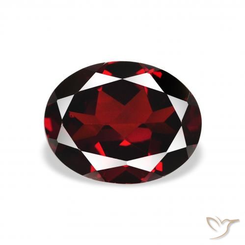 2.21ct Naturel Rouge sang profond Grenat Almandin, ovale, VVS-VS