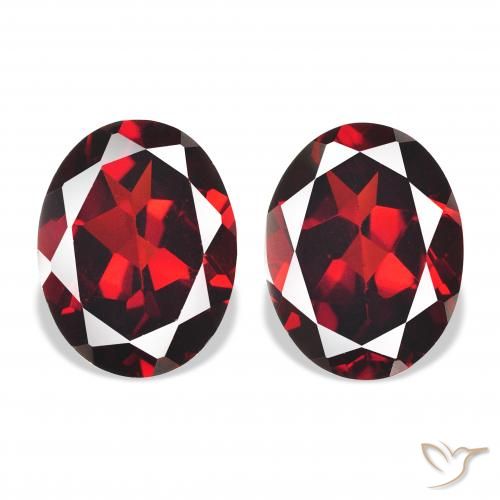 4.61ctw Naturel Rouge foncé Grenat Almandin, ovale, VVS-VS