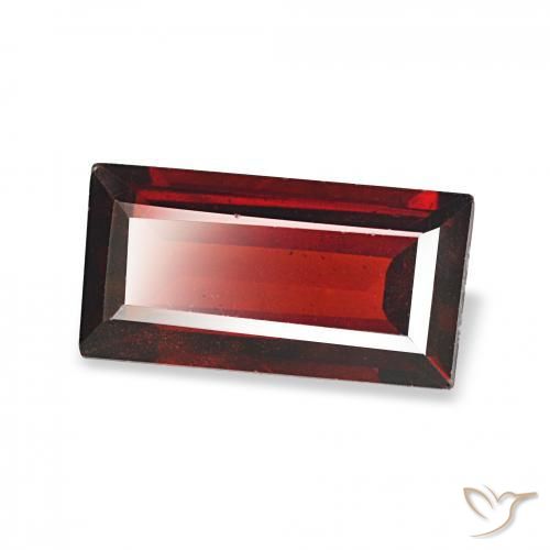 Grenat Almandin Rouge Sangria naturelle Baquette, 1.85 ct, VS