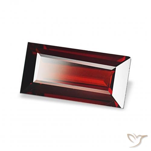 Grenat Almandin Rouge foncé naturelle Baquette, 1.69 ct, VS