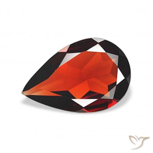 2.42ct Rouge moyen Grenat Almandin, En forme de poire, VVS