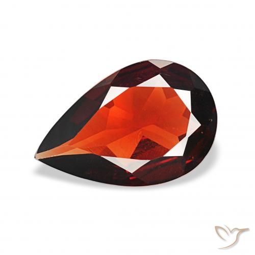2.04ct Rouge foncé Grenat Almandin, En forme de poire, VVS