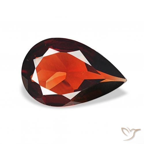 Grenat Almandin Rouge foncé naturelle En forme de poire, 2.04 ct, VVS