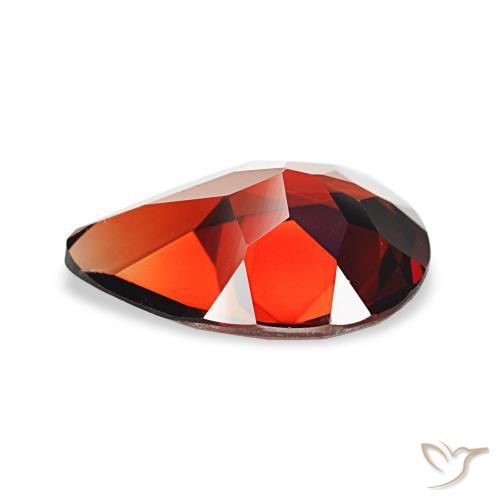 Grenat Almandin Rouge foncé naturelle En forme de poire, 2.96 ct, VS