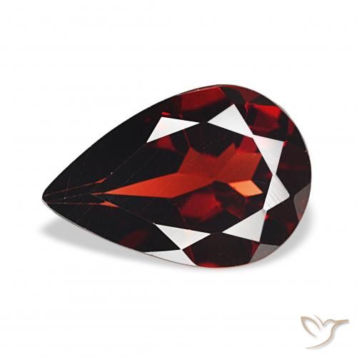 3.22ct Rouge foncé Grenat Almandin, En forme de poire, VVS