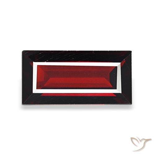 1.72ct Rouge foncé Grenat Almandin, Baquette, VVS-VS