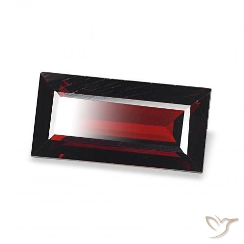 Grenat Almandin Rouge foncé naturelle Baquette, 1.72 ct, VVS-VS