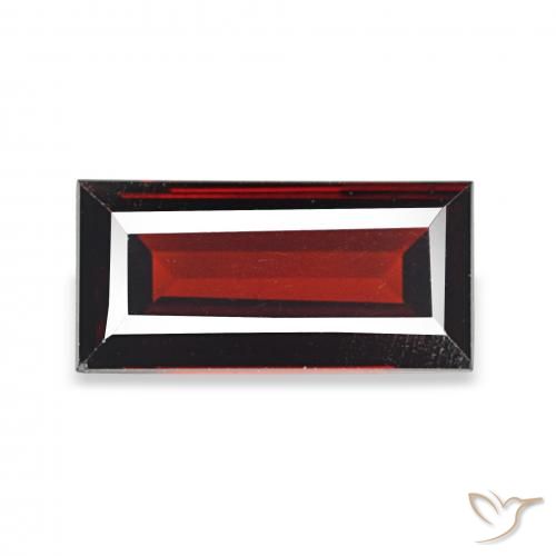 2.04ct Rouge foncé Grenat Almandin, Baquette, VVS