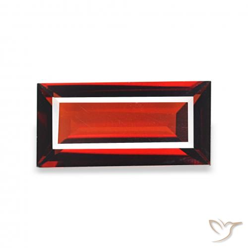 1.62ct Rouge groseille Grenat Almandin, Baquette, VVS