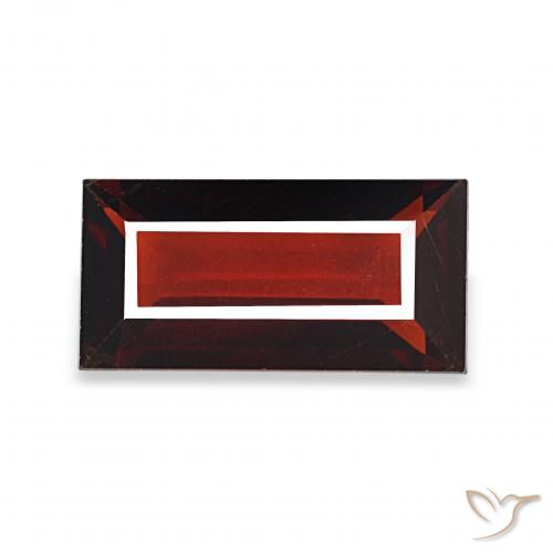 1.76ct Rouge sang profond Grenat Almandin, Baquette, VVS