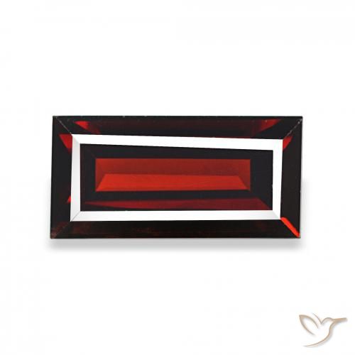 2.14ct Rouge foncé Grenat Almandin, Baquette, VVS