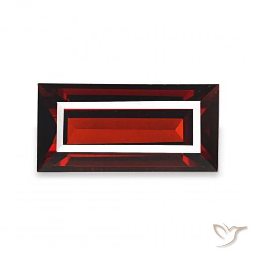 2.09ct Rouge foncé Grenat Almandin, Baquette, VVS