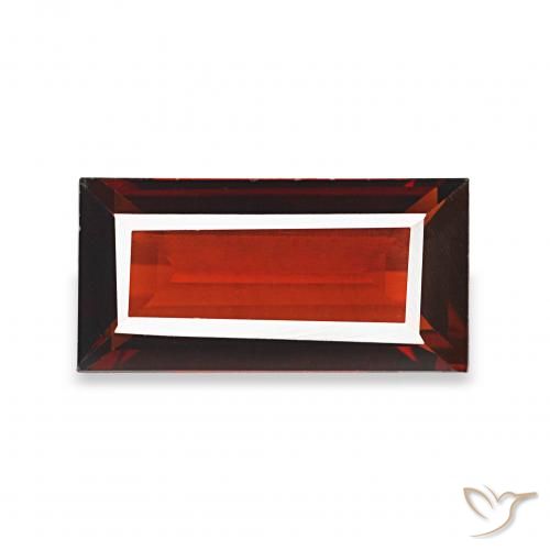 1.70ct Rouge sang profond Grenat Almandin, Baquette, VVS