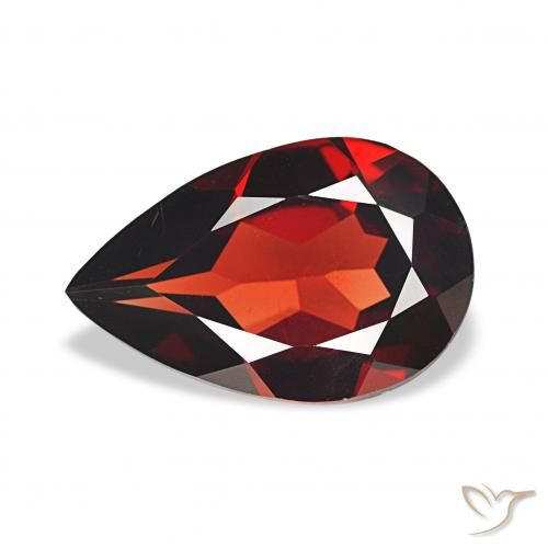 2.71ct Rouge sang profond Grenat Almandin, En forme de poire, VS