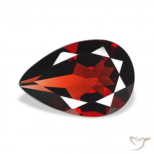3.27ct Rouge foncé Grenat Almandin, En forme de poire, VS