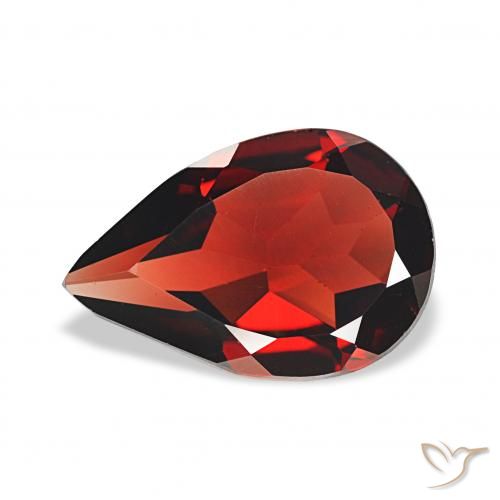 2.92ct Rouge foncé Grenat Almandin, En forme de poire, VS