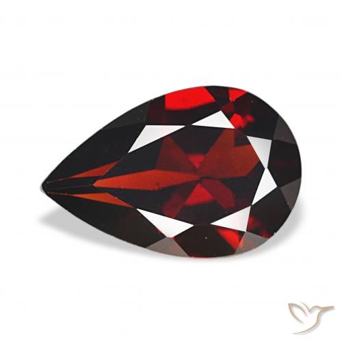 3.19ct Rouge foncé Grenat Almandin, En forme de poire, VS
