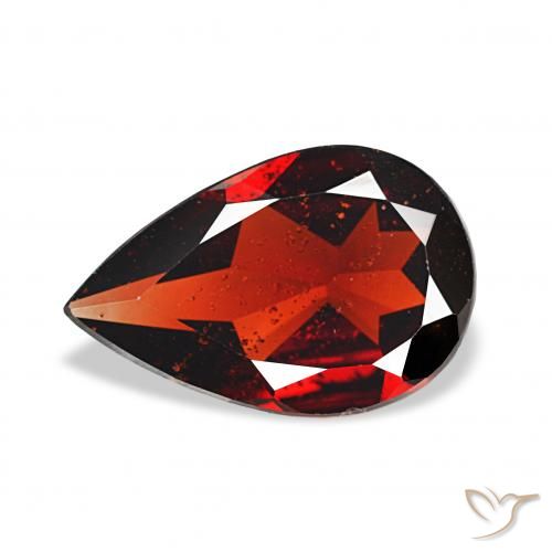 2.51ct Rouge foncé Grenat Almandin, En forme de poire, VS