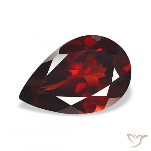 3.61ct Rouge foncé Grenat Almandin, En forme de poire, VS
