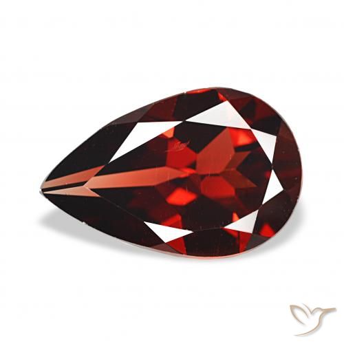 2.80ct Rouge foncé Grenat Almandin, En forme de poire, VS