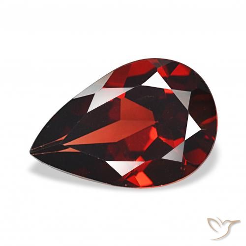 3.06ct Rouge foncé Grenat Almandin, En forme de poire, VS