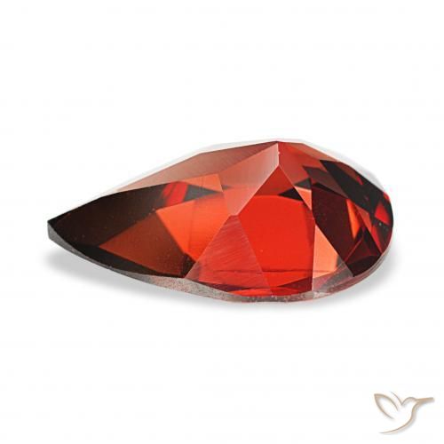 Grenat Almandin Rouge foncé naturelle En forme de poire, 3.06 ct, VS