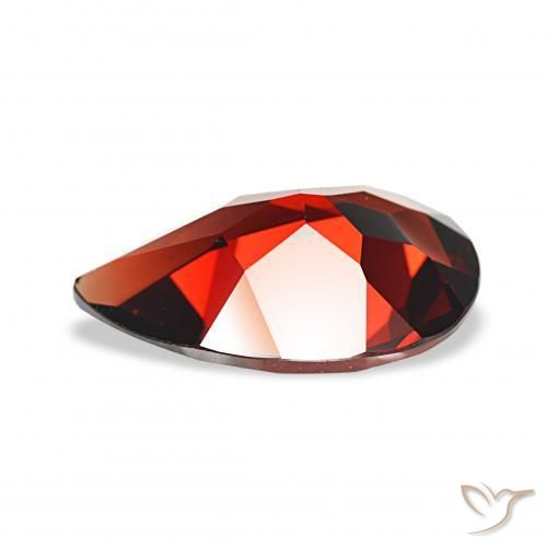 Grenat Almandin Rouge foncé naturelle En forme de poire, 3.12 ct, VVS