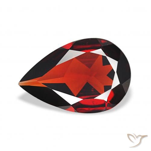2.62ct Rouge foncé Grenat Almandin, En forme de poire, VVS