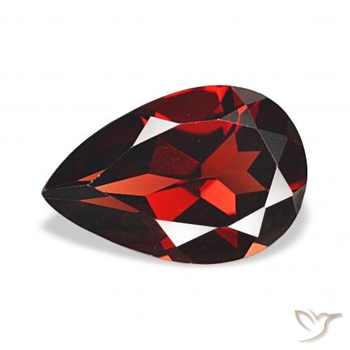 3.27ct Rouge foncé Grenat Almandin, En forme de poire, VVS