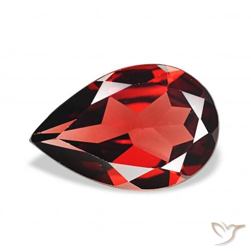 3.01ct Rouge sang profond Grenat Almandin, En forme de poire, VVS
