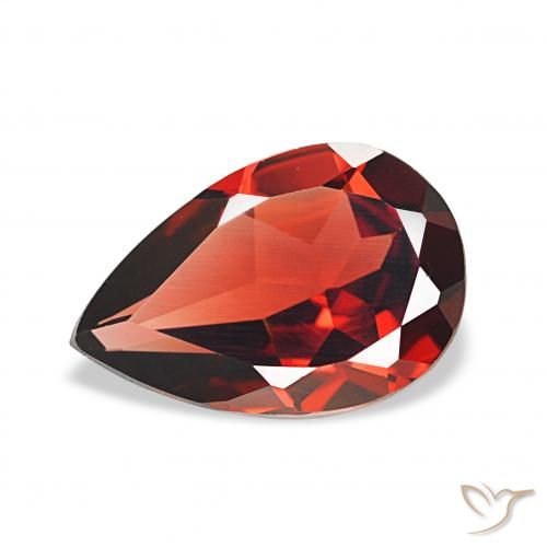 3.04ct Rouge moyen Grenat Almandin, En forme de poire, VVS