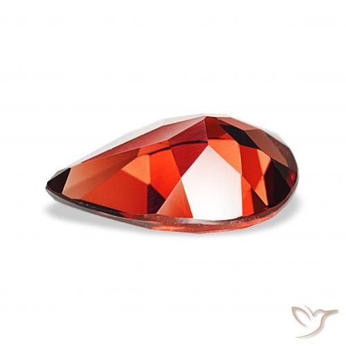 Grenat Almandin Rouge moyen naturelle En forme de poire, 3.04 ct, VVS