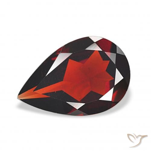 2.67ct Rouge foncé Grenat Almandin, En forme de poire, VVS