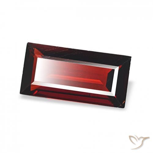 Grenat Almandin Rouge foncé naturelle Baquette, 1.65 ct, VS