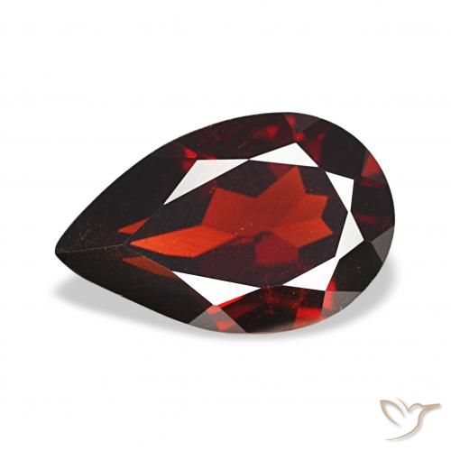 2.93ct Rouge foncé Grenat Almandin, En forme de poire, VS