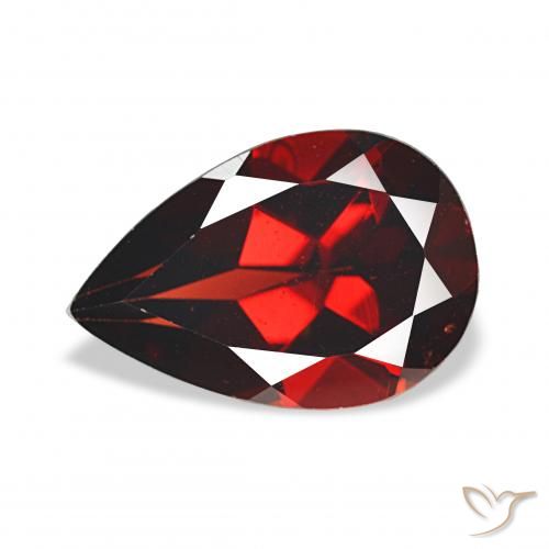 3.58ct Rouge foncé Grenat Almandin, En forme de poire, VS