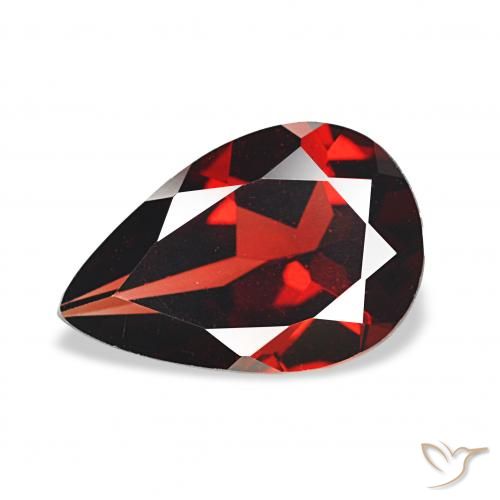 3.13ct Rouge foncé Grenat Almandin, En forme de poire, VVS-VS