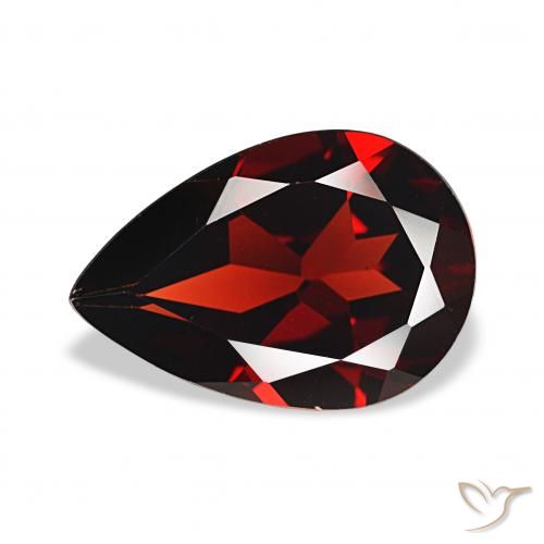 3.22ct Rouge foncé Grenat Almandin, En forme de poire, VVS-VS