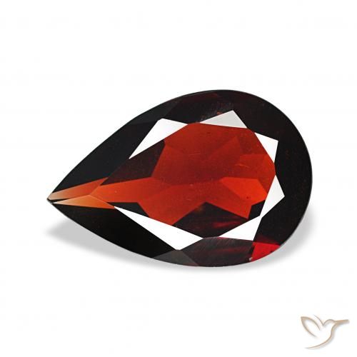 2.36ct Rouge foncé Grenat Almandin, En forme de poire, VVS-VS
